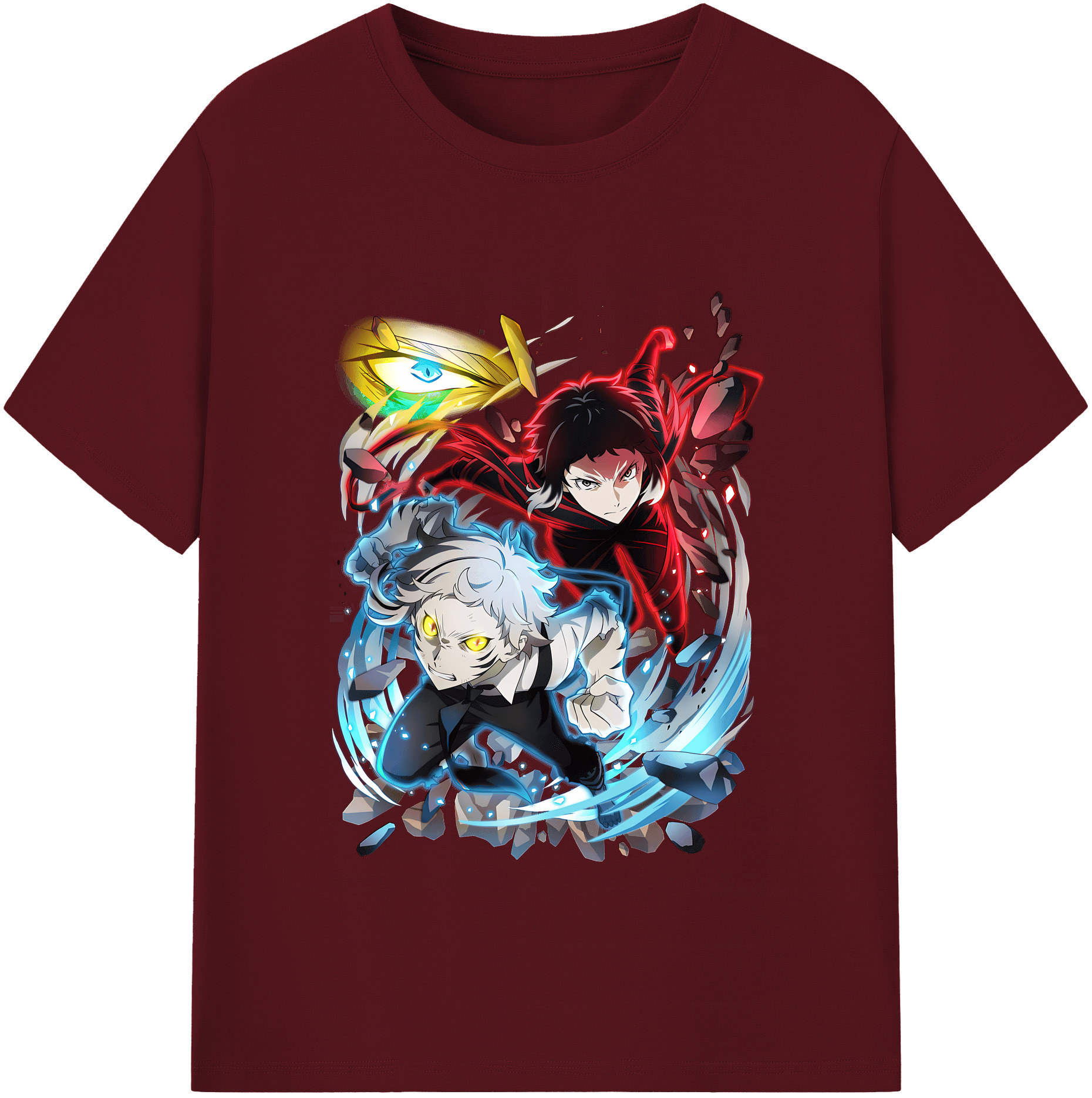 （画像用） 文豪ストレイドッグス Bungo Stray Dogs 綿100％半袖Tシャツ（フロントプリント）